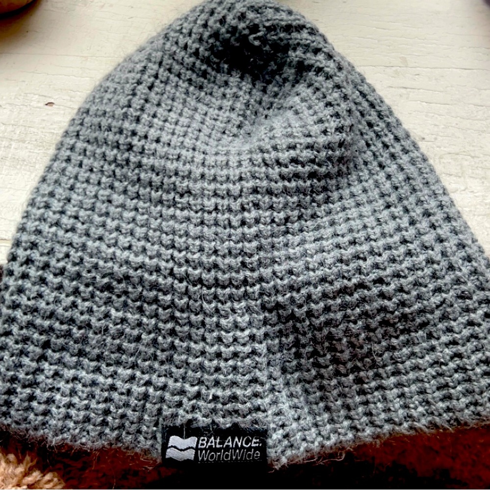 Cotton On light grey winter skull cap. Comfortable, warm, and breathes well.